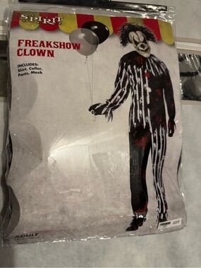 Spirit Freakshow Clown Kids Costume - Black & White